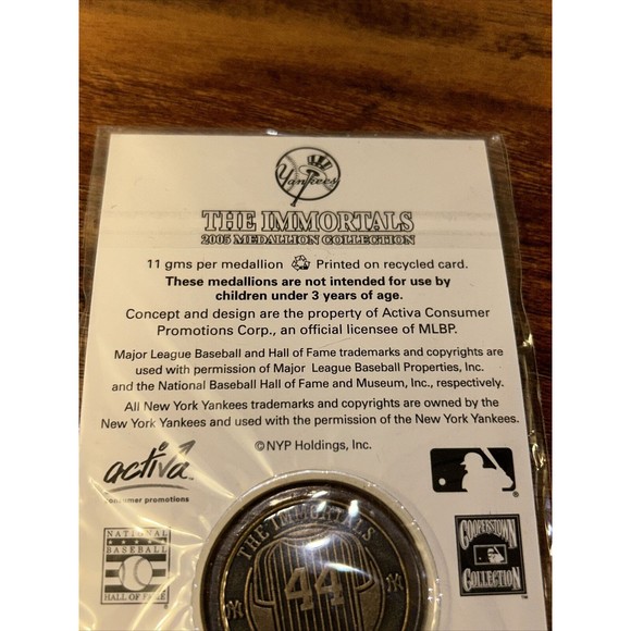 Reggie Jackson The Immortal’s 2005 Medallion Baseball Hall of Fame Yankees Coin - Picture 5 of 9